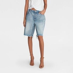 KBB KAHLANA‎ Target Size 14 / L Mid-Rise The Denim Bermuda Shorts Jean Short New